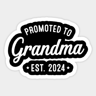 New Grandma - Promoted to grandma est. 2024 Sticker